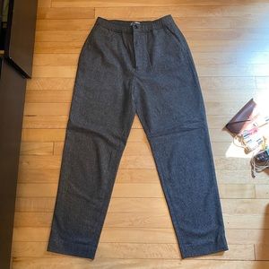 Alex Mill gray/grey tweed pull on trouser pants
